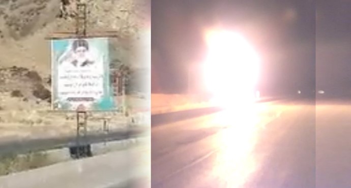 Khoy-A billboard of Khamenei