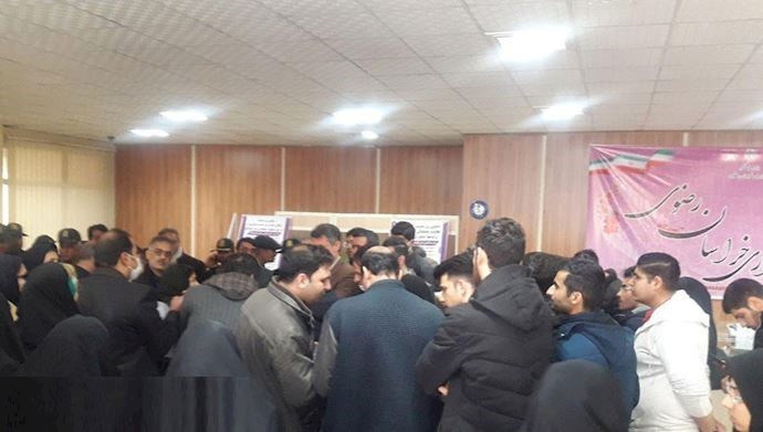 Nurses in Mashhad protest to unpaid wages Nurses in Mashhad protest to unpaid wages
