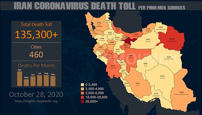 Infographic-Over 135,300 dead of coronavirus (COVID-19) in Iran Infographic-Over 135,300 dead of coronavirus (COVID-19) in Iran