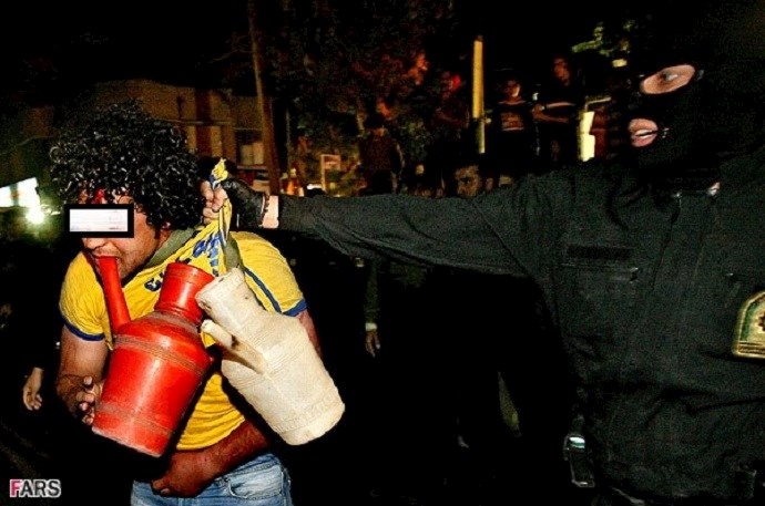 More images of regime security forces parade a young man in humiliating manner—Iran More images of regime security forces parade a young man in humiliating manner—Iran