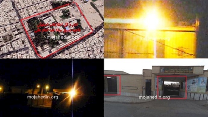 An intelligence office of Isfahan province was targeted by defiant youth on October 7, 2020 An intelligence office of Isfahan province was targeted by defiant youth on October 7, 2020