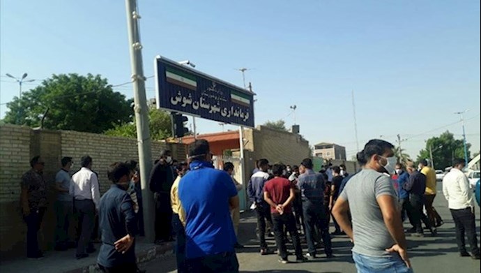 File photo: Protest by Haft Tappeh Sugarcane Company workers File photo: Protest by Haft Tappeh Sugarcane Company workers