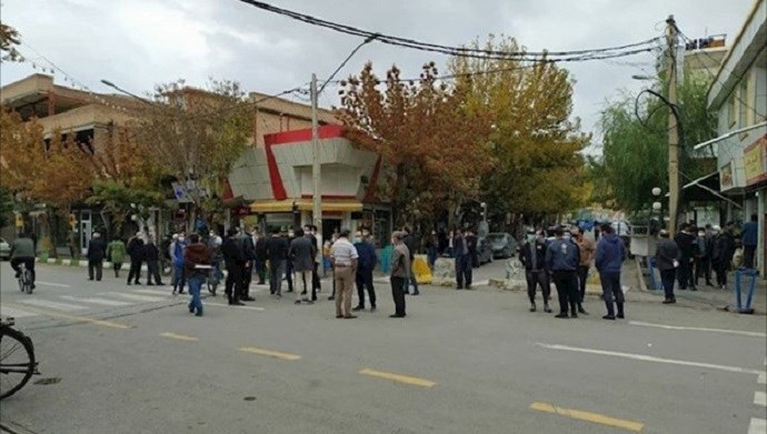Protest in the city of Nagadeh, western Iran Protest in the city of Nagadeh, western Iran