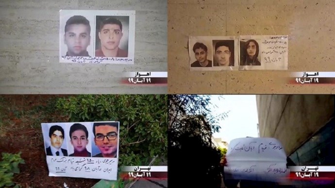 Images of victims of the brutal crackdown of Iran’s 2019 protests that had spread across the country. Footage provided by MEK’s network inside Iran in the cities of Tehran and Ahvaz – November 2020 Images of victims of the brutal crackdown of Iran’s 2019 protests that had spread across the country. Footage provided by MEK’s network inside Iran in the cities of Tehran and Ahvaz – November 2020