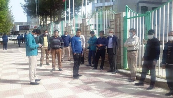 Protests by residents of Saqqez (file photo)