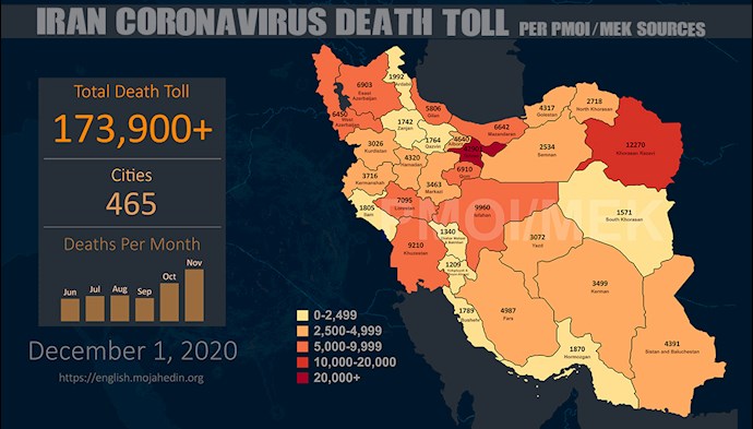 Infographic-Over 173,900 dead of coronavirus (COVID-19) in Iran