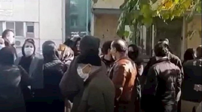 Protest rally by nurses of Sapir Hospital, Tehran
