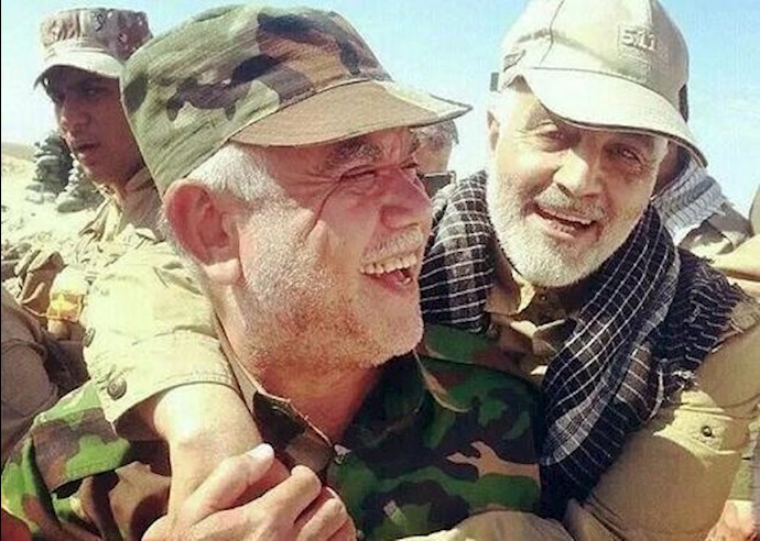Hadi al-Amiri with Qasem Soleimani