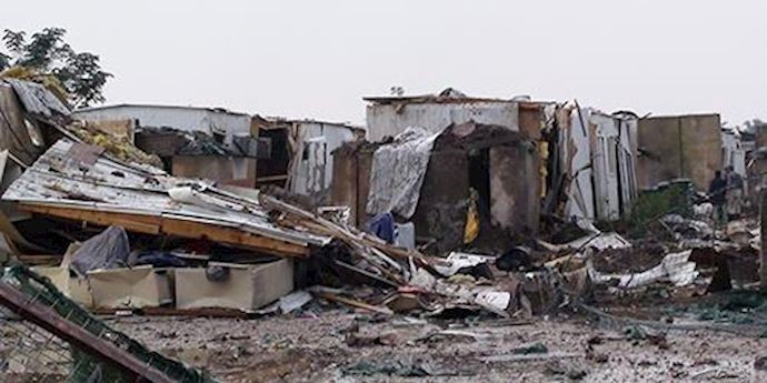 Missile attack against camp liberty