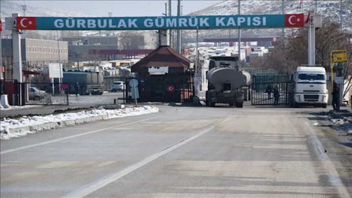 Bazargan border line between Iran and Turkey closed down