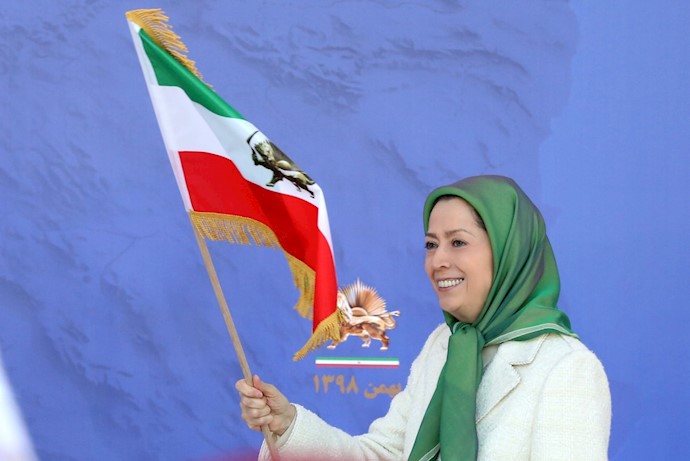 Maryam Rajavi at the gathering on the Anniversary of the Anti-Monarchic Revolution – Ashraf 3 – 11 February 2020 Maryam Rajavi at the gathering on the Anniversary of the Anti-Monarchic Revolution – Ashraf 3 – 11 February 2020