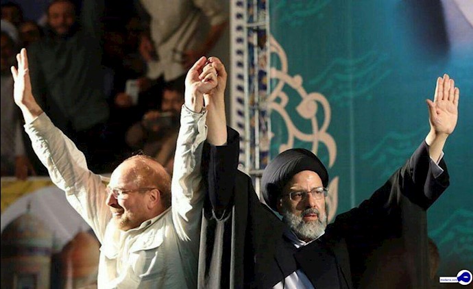 Mohammad Bagher Ghalibaf (left) and Ebrahim Raisi (right)
