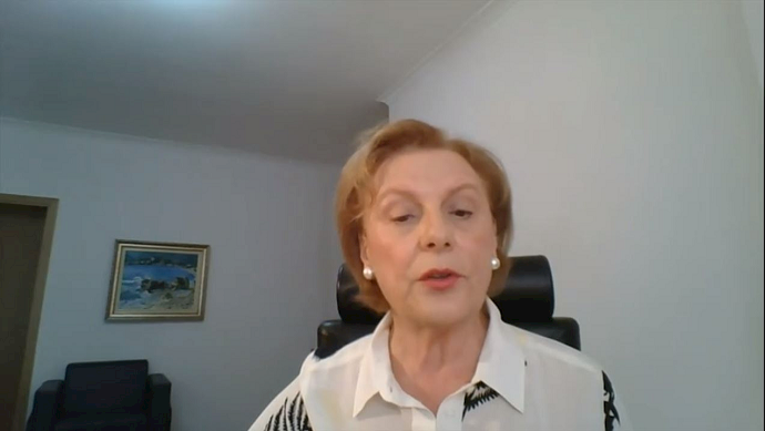 Former Albanian MP Valentina Leskaj Former Albanian MP Valentina Leskaj