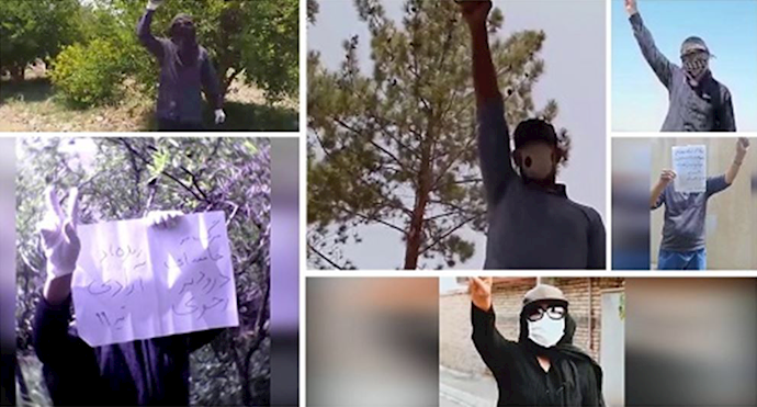 MEK supporters and Resistance Units express their solidarity with the Free Iran Global Summit- July 14, 2020