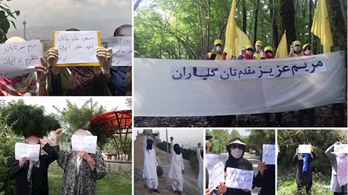 MEK supporters and Resistance Units express their solidarity with the Free Iran Global Summit- July 14, 2020