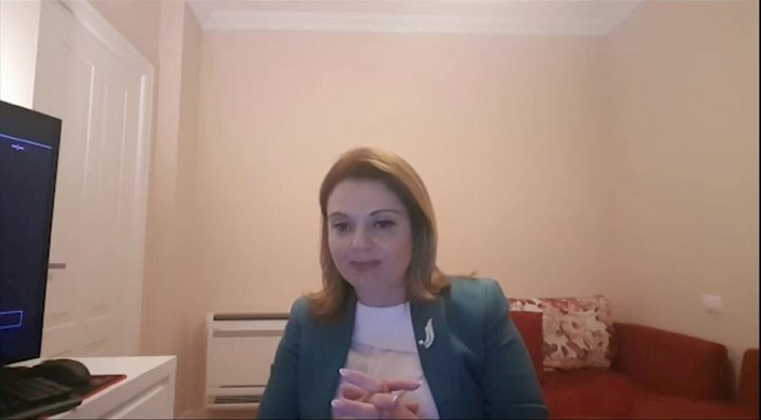 Albanian MP Orjola Pampuri Albanian MP Orjola Pampuri