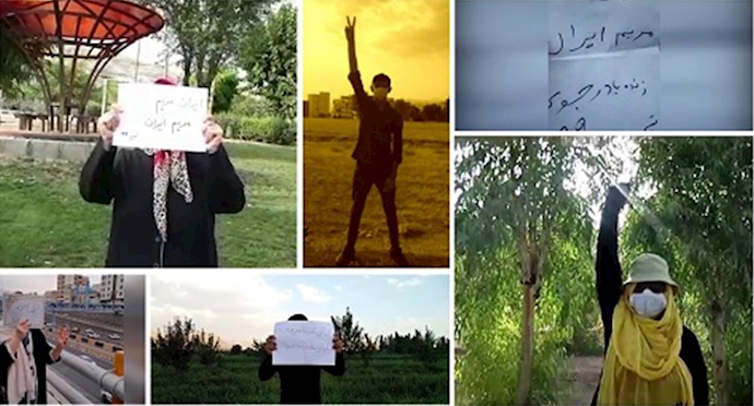 MEK supporters and Resistance Units voice solidarity with the Free Iran Global Summit—July 13, 2020