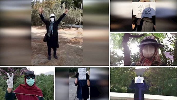 MEK supporters and Resistance Units express their solidarity with the Free Iran Global Summit- July 14, 2020