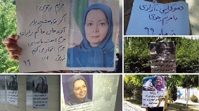 Activities of the Resistance Units – Democracy, freedom, with Maryam Rajavi – Tehran – July 1 and 2, 2020.