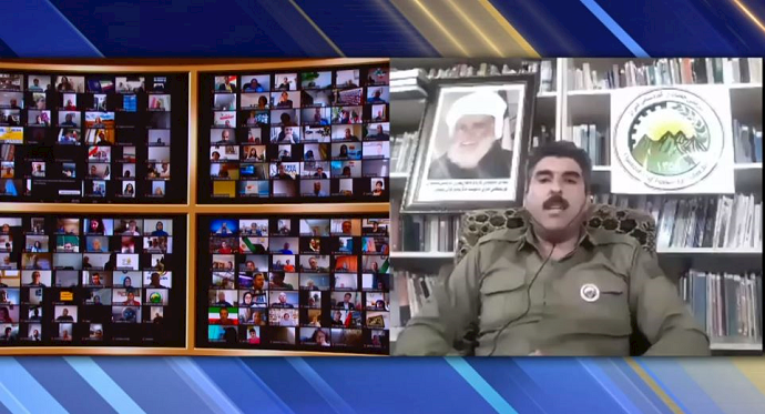 Kamel Nourani Fard, representative of the Organization of Iranian Kurdistan Struggle (Khebat) Kamel Nourani Fard, representative of the Organization of Iranian Kurdistan Struggle (Khebat)