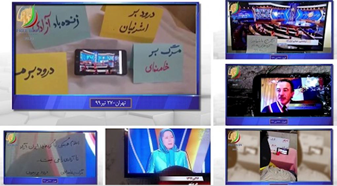 MEK supporters and Resistance Units, participated in the Free Iran online Global Summit- July 17, 2020