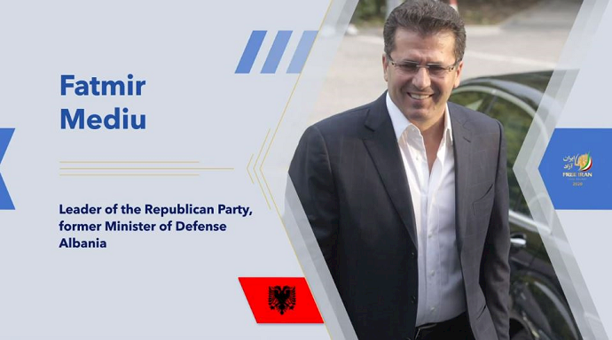 Fatmir Mediu, leader of the Albanian Republican Party and former Defense Minister Fatmir Mediu, leader of the Albanian Republican Party and former Defense Minister