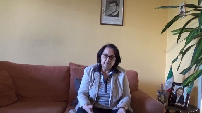 Razieh Parandak, mother of one of the victims of the 1988 massacre