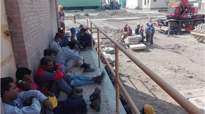 Strike of workers of Jahan Ara Arvand Steel Factory in Khorramshahr