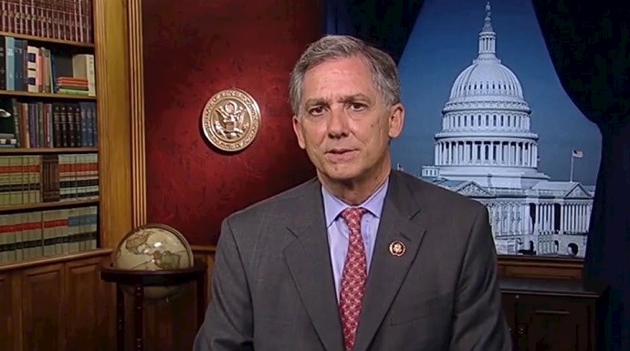French Hill, member of the U.S. House of Representatives, at an online event calling for international support for a free Iran, imposing sanctions targeting the regime & holding the mullahs accountable for their ongoing crimes—September 18, 2020