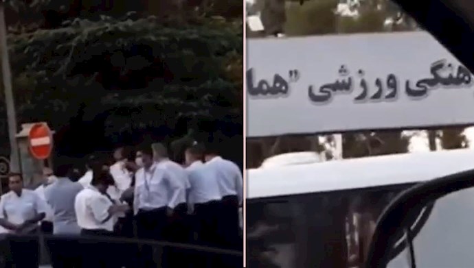 Transportation staff of Homa Airlines held a protest rally—September 6, 2020