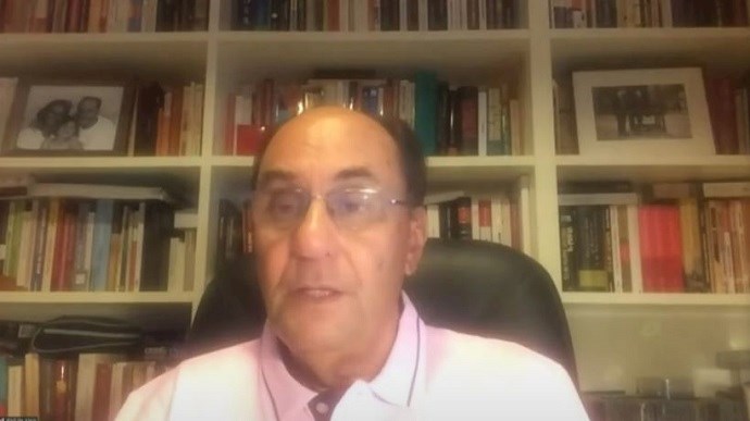 Alejo Vidal Quadras, former European Parliament Vice President, at the Iranian opposition conference focusing on Iran’s human rights violations—September 16, 2020