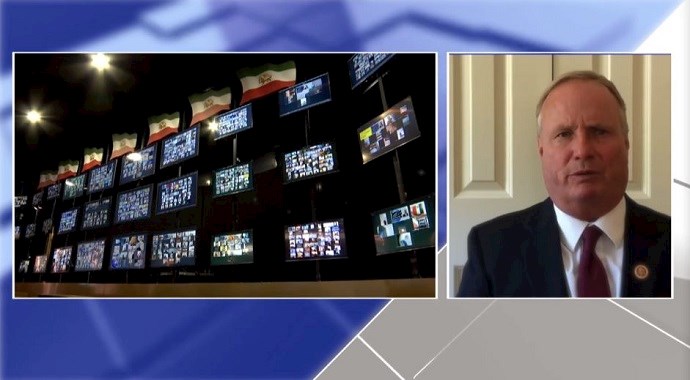 David Joyce, member of the U.S. House of Representatives, at an online event calling for international support for a free Iran, imposing sanctions targeting the regime & holding the mullahs accountable for their ongoing crimes—September 18, 2020