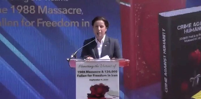 Rahileh Sadeghpour, sister of a 1988 massacre victim
