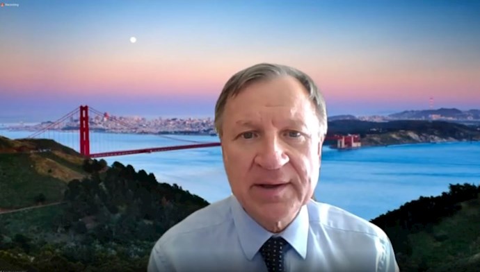 Egidijus Vareikis MP, in an online conference discussing the 1988 massacre in Iran—September 10, 2020