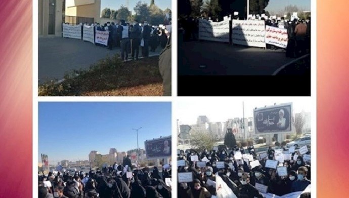 Workers of the Water and Sewage Department in Kohgiluyeh and Boyer-Ahmad Province held a rally