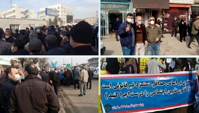 Nationwide protests by pensioners in Iran Nationwide protests by pensioners in Iran