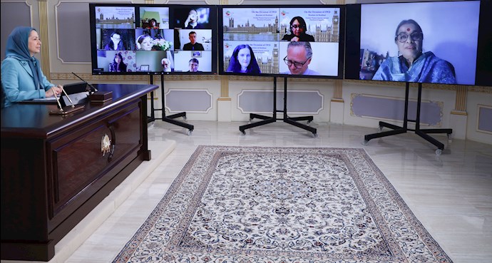 Maryam Rajavi in IWD conference