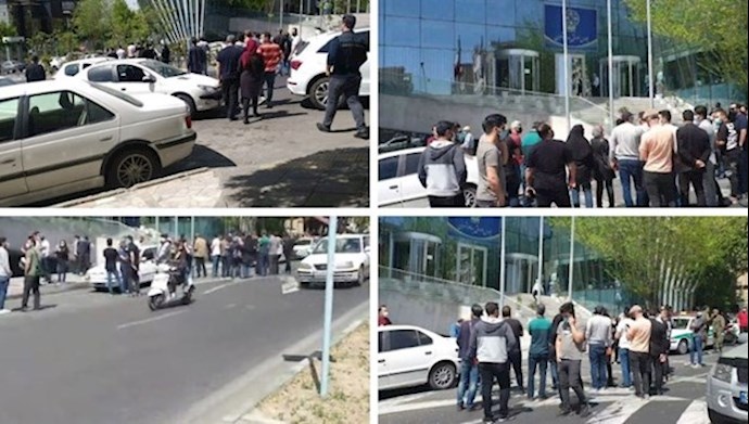 Protests by investors who have been deceived and lost their savings in the regime’s stock market – April 12, 2021 Protests by investors who have been deceived and lost their savings in the regime’s stock market – April 12, 2021