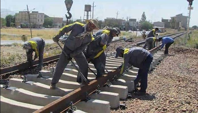 Railroad workers in Iran Railroad workers in Iran