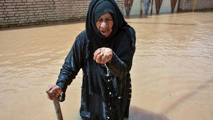  'Ahvaz of Khuzestan Province, southwest Iran, engulfed by floodwaters'