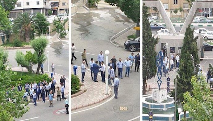  'Metro holding company employees holding a rally in Tehran, Iran – May 21, 2019'